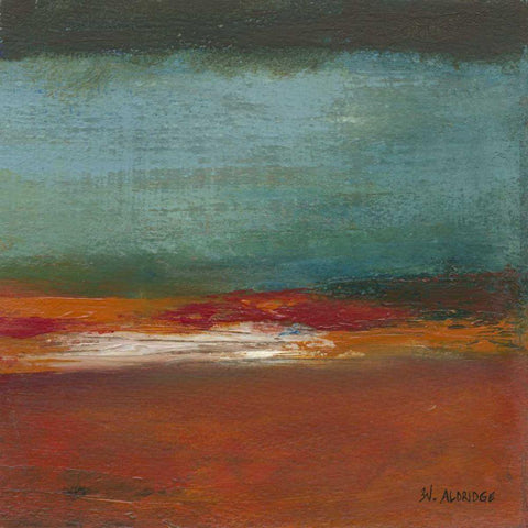 Sea Horizon II White Modern Wood Framed Art Print by Green-Aldridge, W.