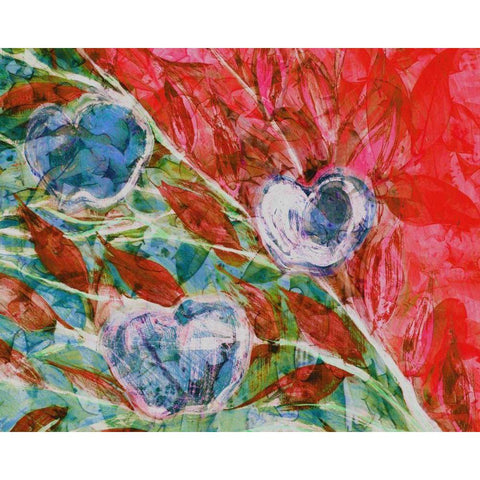 Apples II Black Modern Wood Framed Art Print with Double Matting by Harrington, Danielle