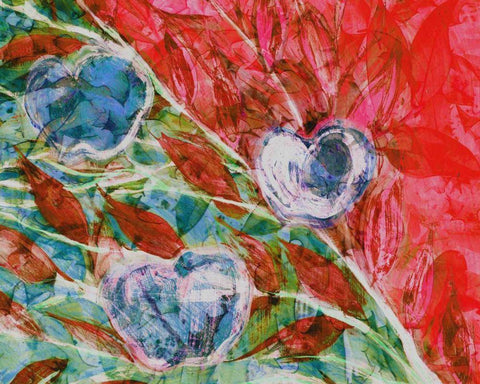 Apples II White Modern Wood Framed Art Print with Double Matting by Harrington, Danielle