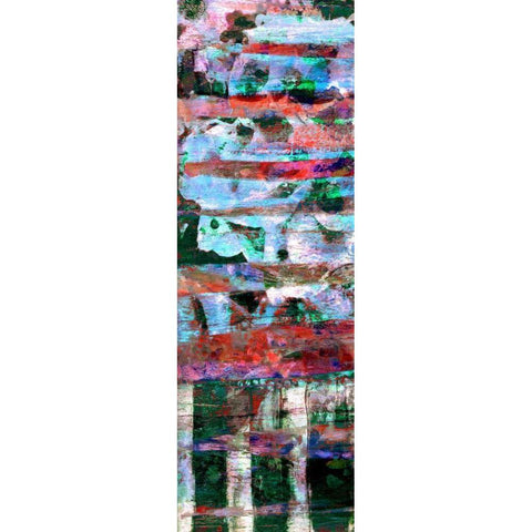 Textured Lines I Black Modern Wood Framed Art Print with Double Matting by Harrington, Danielle