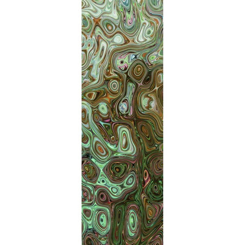 Creation II Black Modern Wood Framed Art Print with Double Matting by Harrington, Danielle