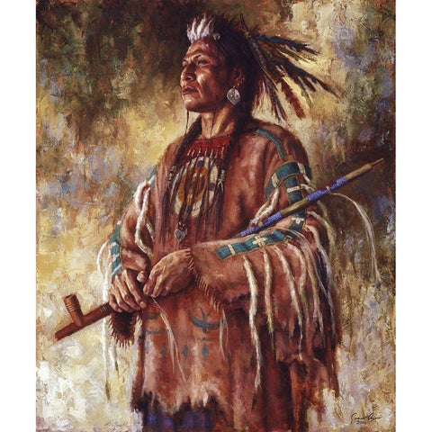Nobility of Mind White Modern Wood Framed Art Print by Ayers, James