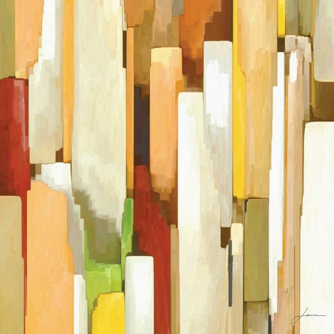 Monument I White Modern Wood Framed Art Print with Double Matting by Burghardt, James