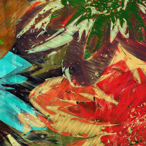 Floragraph I Black Modern Wood Framed Art Print with Double Matting by Burghardt, James