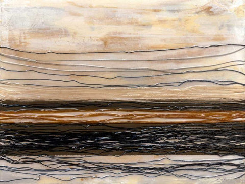 Powder Springs II White Modern Wood Framed Art Print with Double Matting by Avondet, Natalie