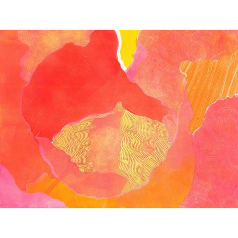 Cabbage Rose II Black Modern Wood Framed Art Print by Roth, Carolyn