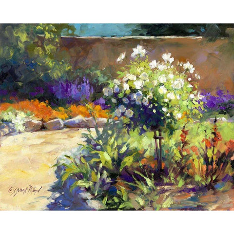 Rosa Carmela Gold Ornate Wood Framed Art Print with Double Matting by Pollard, Julie G.