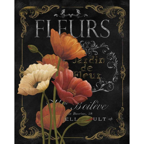 Botanical Collection IV Black Modern Wood Framed Art Print by White, Abby