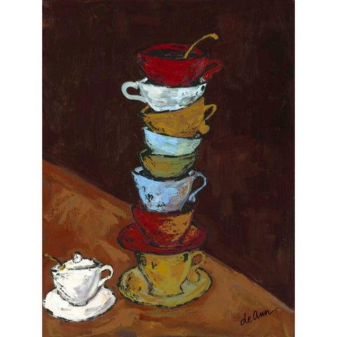 Tipped II White Modern Wood Framed Art Print by Hebert, Deann