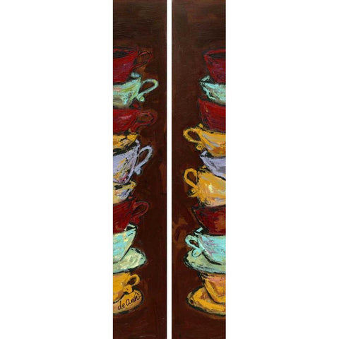 My Cup Runneth Over I Black Modern Wood Framed Art Print by Hebert, Deann