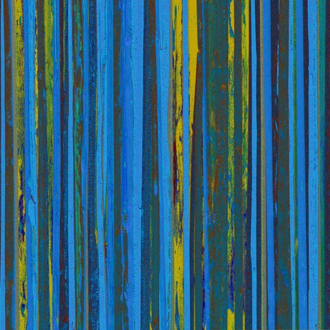 Royal Stripes I White Modern Wood Framed Art Print with Double Matting by Mountain, Ricki