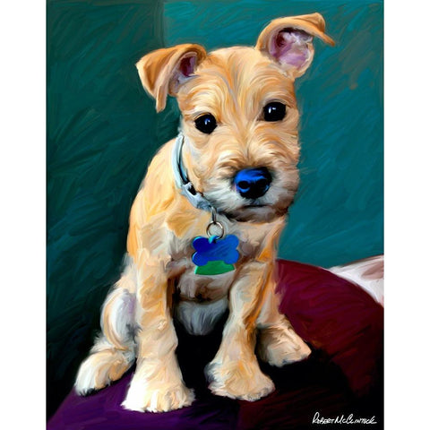 Snack Attack Black Modern Wood Framed Art Print by McClintock, Robert