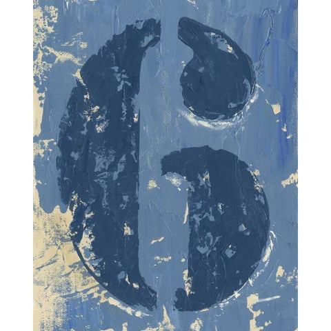 Vintage Numbers VI White Modern Wood Framed Art Print by Harper, Ethan