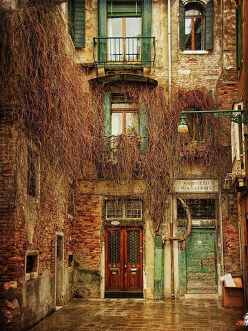 Venice Snapshots IV White Modern Wood Framed Art Print with Double Matting by Head, Danny