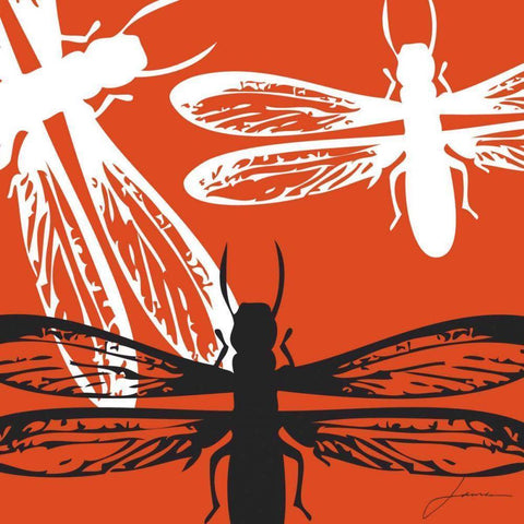 Pop Fly IV White Modern Wood Framed Art Print by Burghardt, James