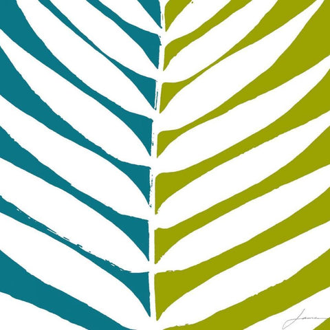 Duo Stem IV White Modern Wood Framed Art Print with Double Matting by Burghardt, James