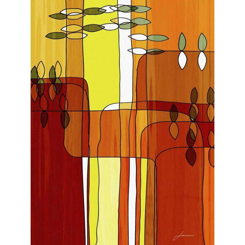 Uplift I Gold Ornate Wood Framed Art Print with Double Matting by Burghardt, James