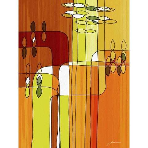 Uplift II White Modern Wood Framed Art Print by Burghardt, James