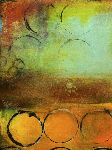 Round the Block I Black Ornate Wood Framed Art Print with Double Matting by Ashley, Erin