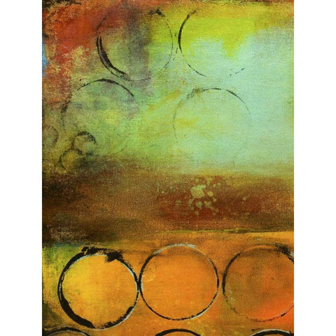 Round the Block I White Modern Wood Framed Art Print by Ashley, Erin