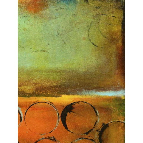 Round the Block II White Modern Wood Framed Art Print by Ashley, Erin