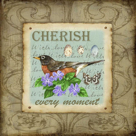 Wings of Wonder III Gold Ornate Wood Framed Art Print with Double Matting by Maday, Jane