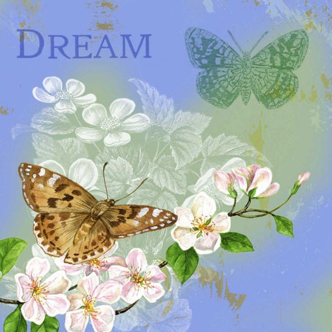 Butterflies Inspire II Black Modern Wood Framed Art Print with Double Matting by Maday, Jane