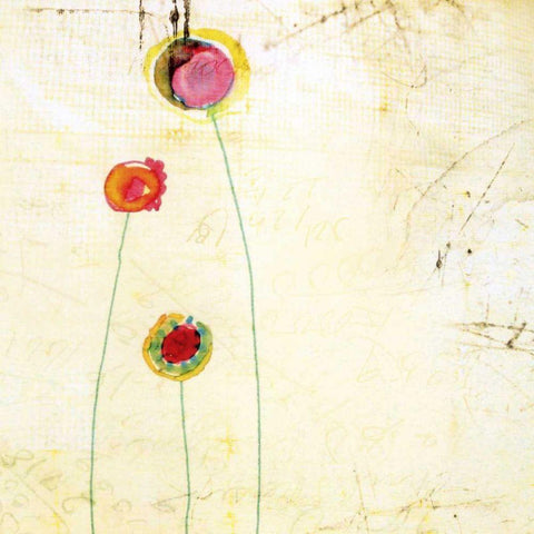 Lollipop II White Modern Wood Framed Art Print with Double Matting by Open Journey