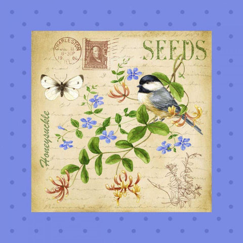 Blooming Garden II Gold Ornate Wood Framed Art Print with Double Matting by Maday, Jane