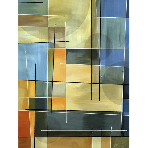 Counter Balance I White Modern Wood Framed Art Print by Burghardt, James