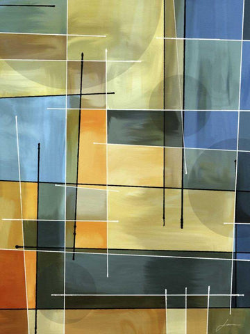 Counter Balance I Black Ornate Wood Framed Art Print with Double Matting by Burghardt, James