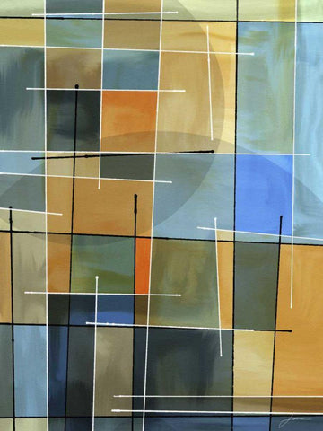 Counter Balance II White Modern Wood Framed Art Print with Double Matting by Burghardt, James