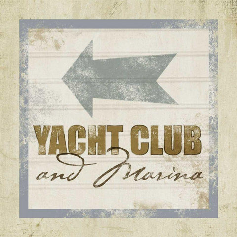 Beach Sign IX White Modern Wood Framed Art Print with Double Matting by Beth Anne Creative