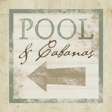 Beach Sign X Black Modern Wood Framed Art Print with Double Matting by Beth Anne Creative