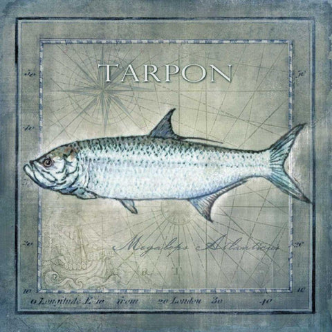 Ocean Fish X Black Modern Wood Framed Art Print by Beth Anne Creative