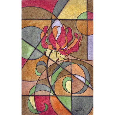 Craftsman Flower IV White Modern Wood Framed Art Print by Higby, Jason