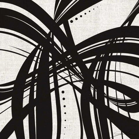 Whip It II Black Modern Wood Framed Art Print by Higby, Jason