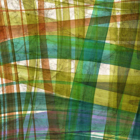 Paintstroke Tile I Black Ornate Wood Framed Art Print with Double Matting by Higby, Jason