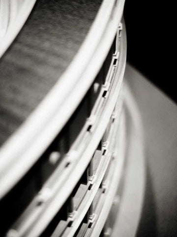 Detail I White Modern Wood Framed Art Print with Double Matting by Ling, Tang