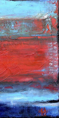 Road House Blues II White Modern Wood Framed Art Print with Double Matting by Ashley, Erin