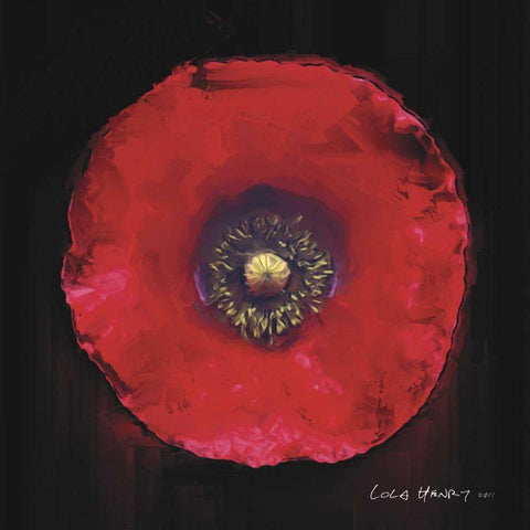 Vibrant Flower VII White Modern Wood Framed Art Print by Henry, Lola
