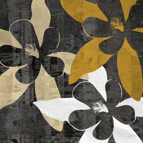 Bloomer Squares IV Black Ornate Wood Framed Art Print with Double Matting by Burghardt, James