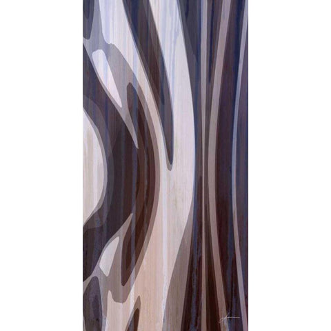 Bentwood Panel I White Modern Wood Framed Art Print by Burghardt, James