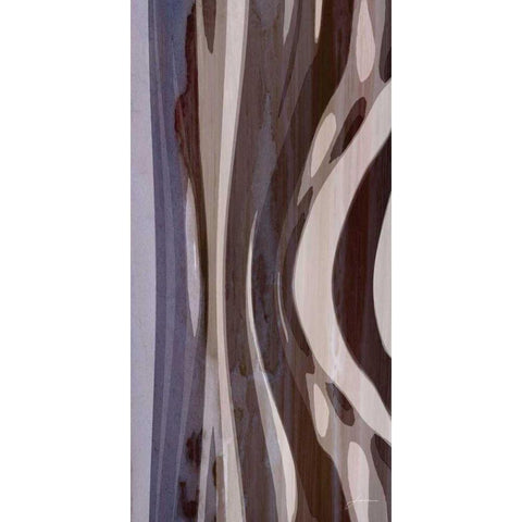 Bentwood Panel III Gold Ornate Wood Framed Art Print with Double Matting by Burghardt, James