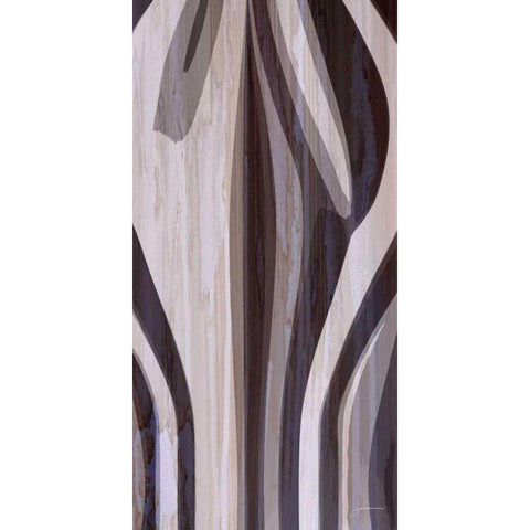 Bentwood Panel V White Modern Wood Framed Art Print by Burghardt, James