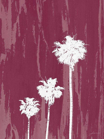 Oasis I White Modern Wood Framed Art Print with Double Matting by Burghardt, James