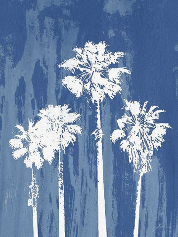 Oasis II White Modern Wood Framed Art Print with Double Matting by Burghardt, James