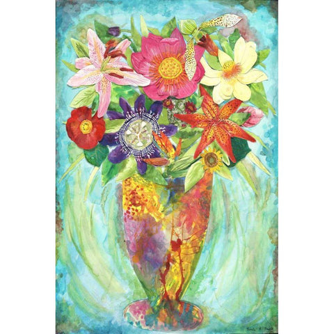 Grandes Flower White Modern Wood Framed Art Print by Smith, Kaeli