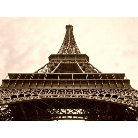 Eiffel Views III Black Modern Wood Framed Art Print with Double Matting by Perry, Rachel
