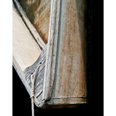 Wooden Rowboats IV Black Modern Wood Framed Art Print with Double Matting by Perry, Rachel